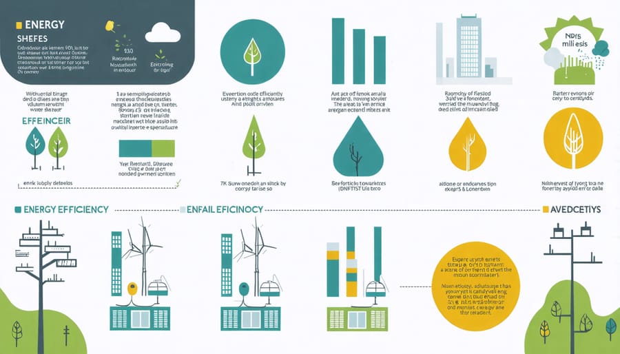 Visual guide explaining different energy efficiency ratings and certification labels