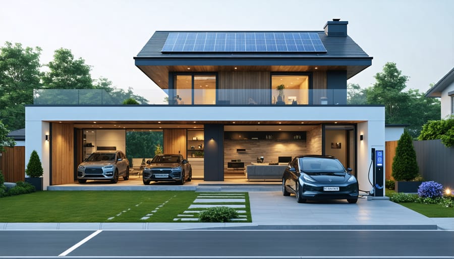 Real-world example of a house with integrated renewable energy systems