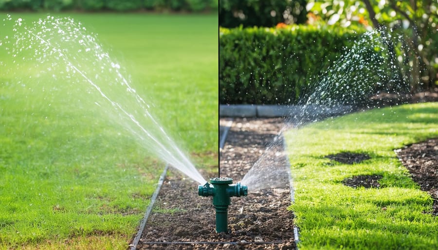 Comparison of water-efficient drip irrigation versus traditional sprinkler system