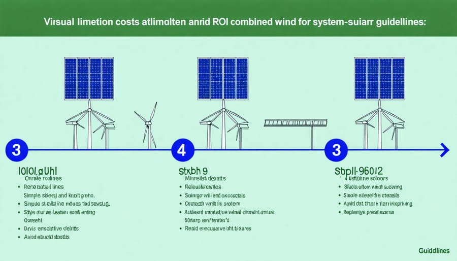 Infographic showing cost breakdown and return on investment timeline