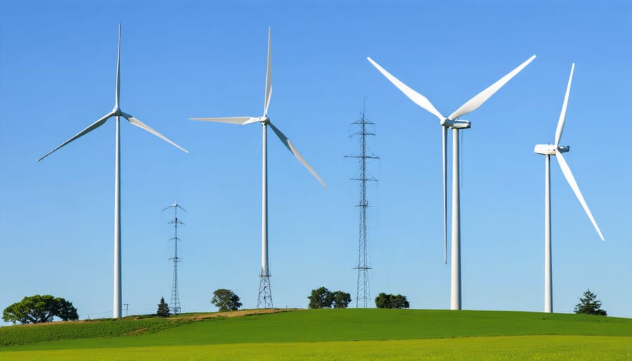 Comparison of horizontal and vertical axis wind turbines for home use