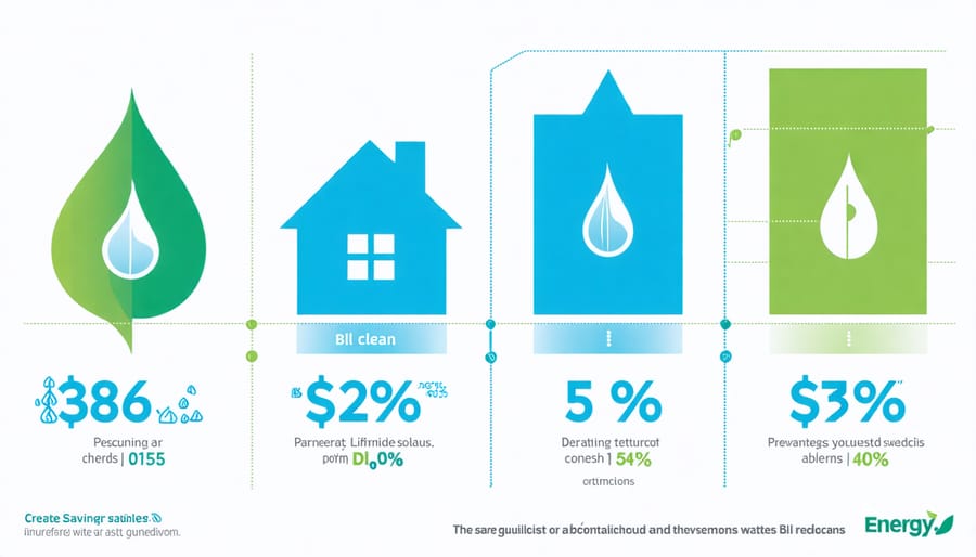 Visual representation of utility bill savings achieved with Z-Wave smart thermostats
