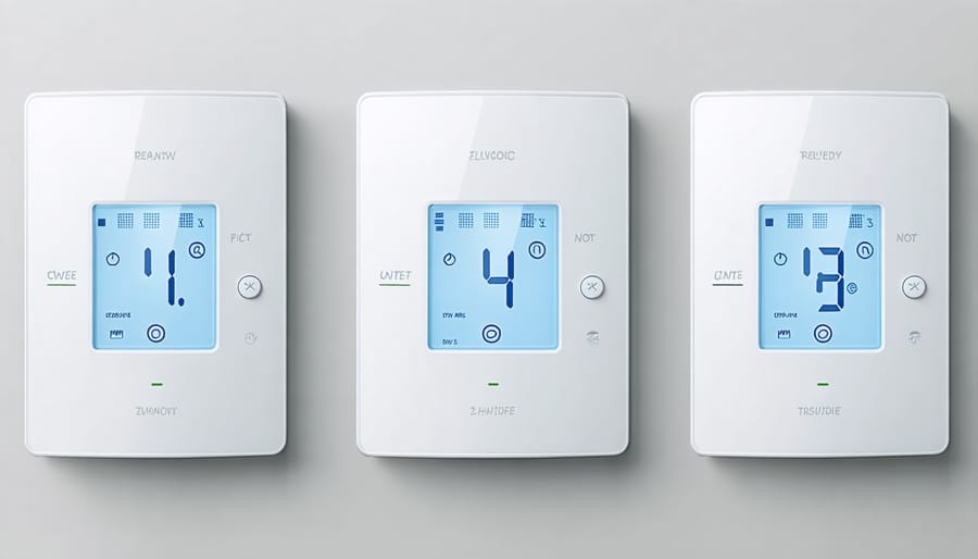 Detailed installation steps for mounting and wiring a Z-Wave smart thermostat
