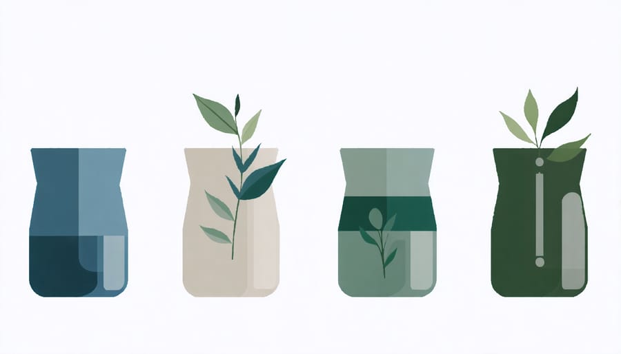 Visual guide showing proper cleaning and maintenance of eco-friendly containers