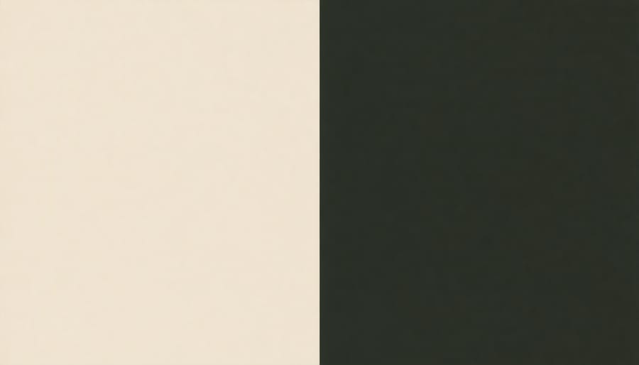 Multiple cream paint color samples shown in both direct sunlight and shade