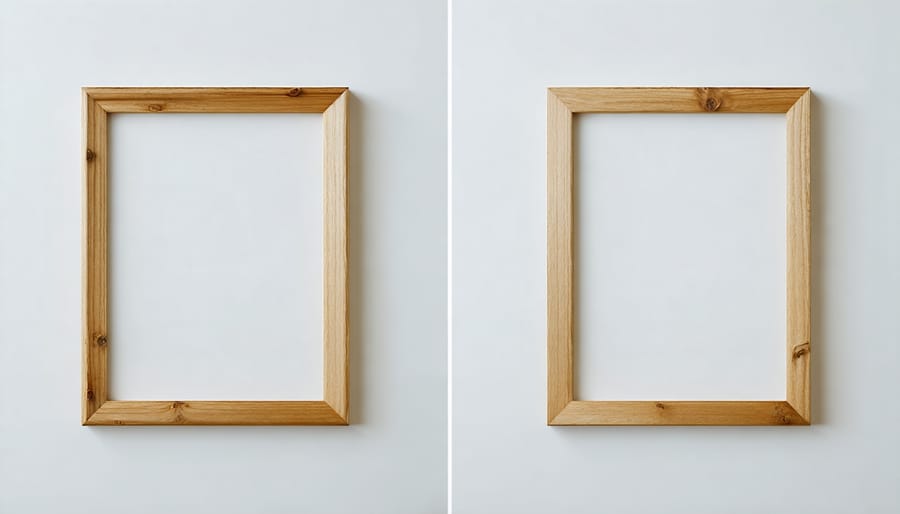 Sequential photos showing the assembly stages of hydroponic system frame