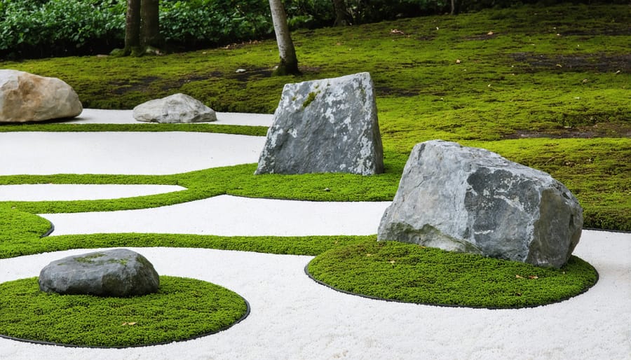 Peaceful Japanese zen garden showcasing natural elements and cultural design principles