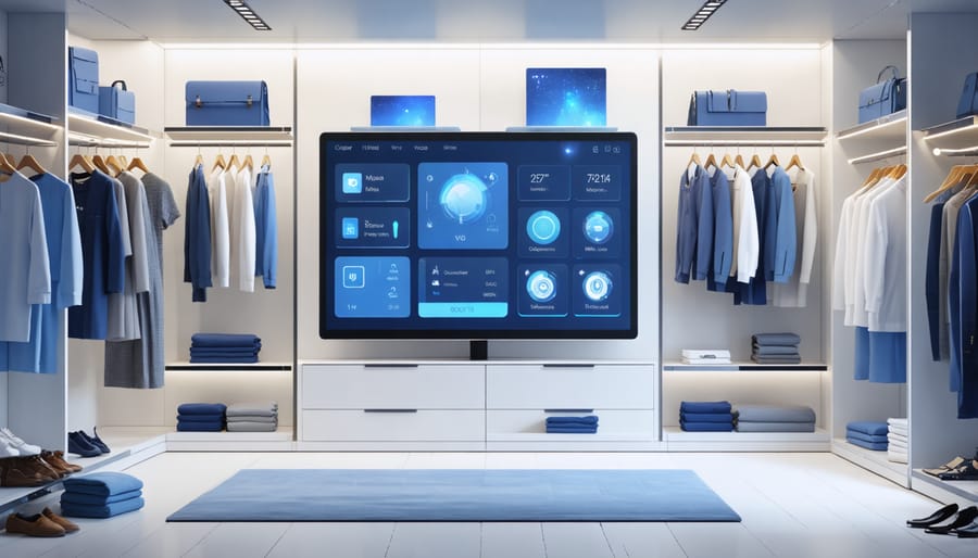 Digital smart closet management system with interactive display