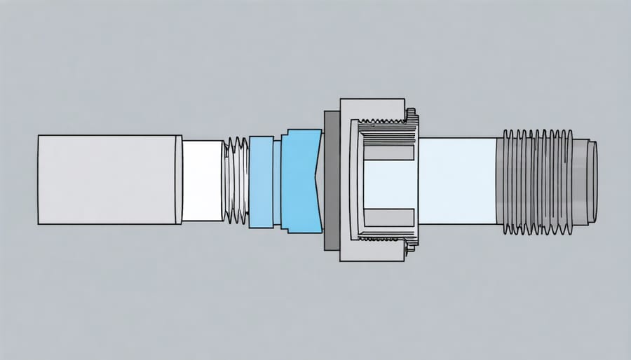 Exploded view diagram of kitchen faucet parts including cartridge, O-rings, and washers